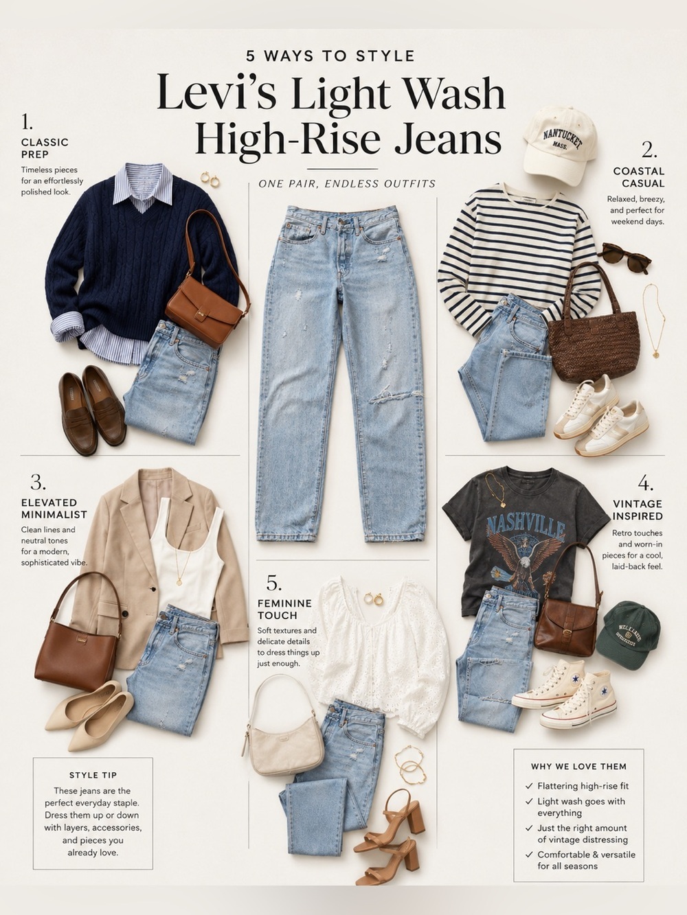 Levi's Light Wash High-Rise Jeans - Size 27 - Picture 2 of 6